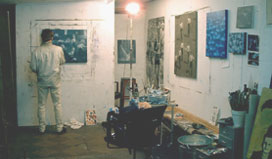 Peter Martensen in his studio